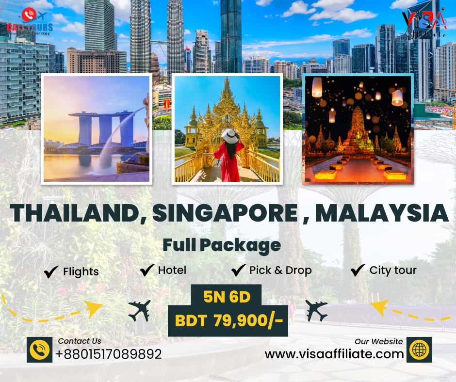 5 Nights & 6 Days Itinerary: Thailand, Singapore, Malaysia