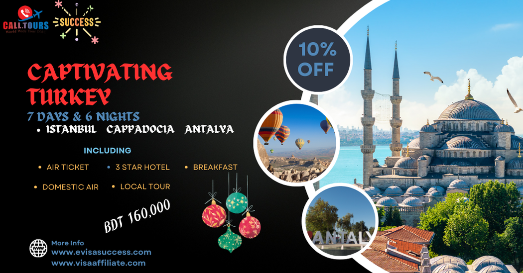 7 Days and 6 Nights Turkey Budget Tour Package