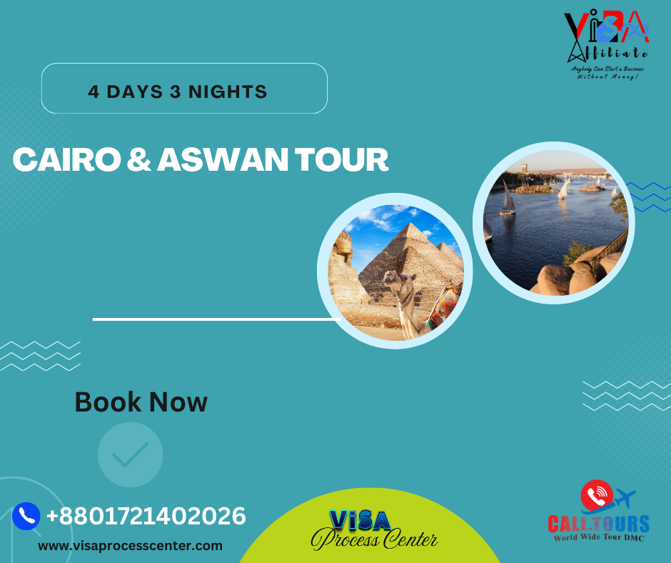 4-day, 3-nights package tour from Cairo to Aswan