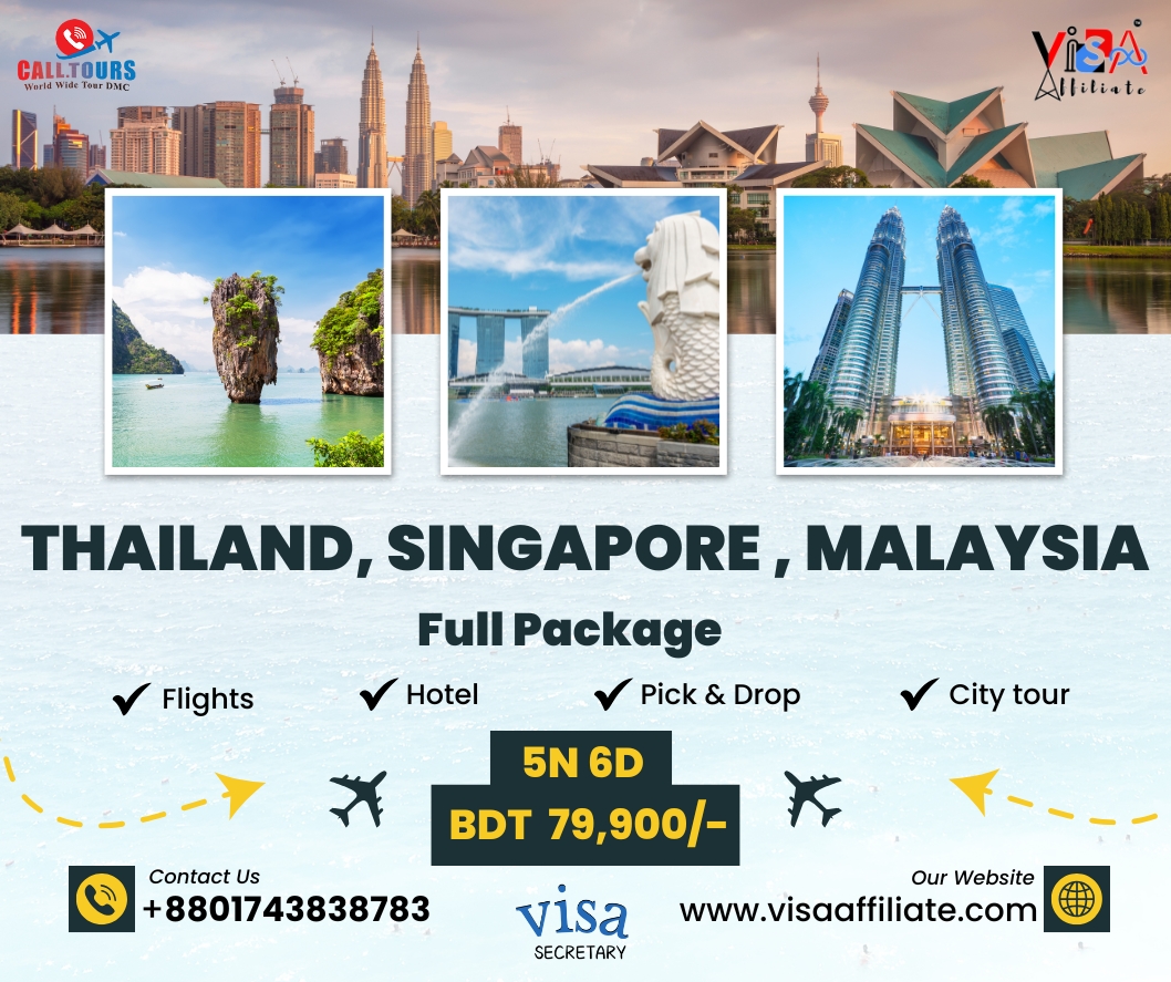 5N & 6D Thailand, Singapore, Malaysia full tour package
