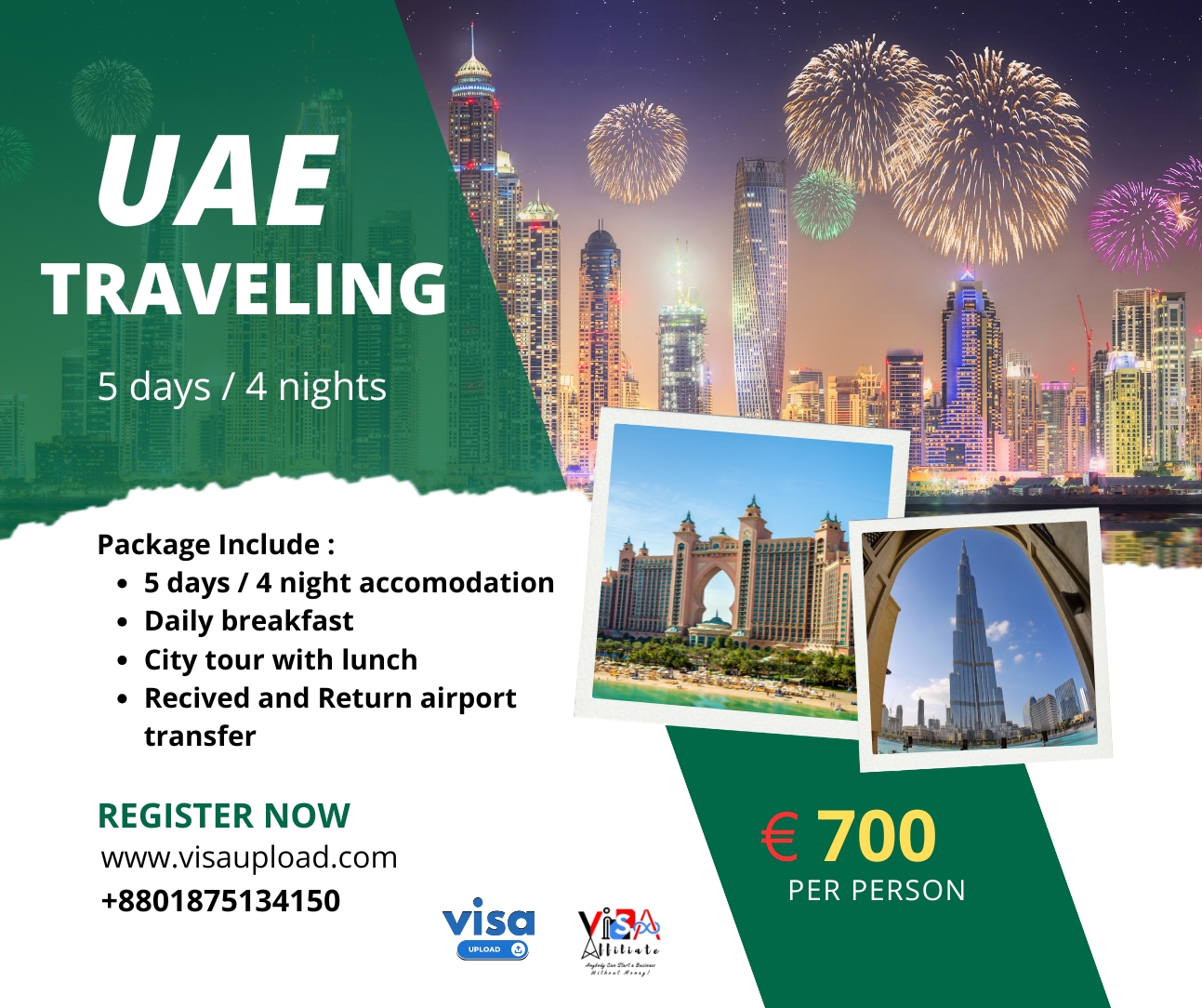 5 Days, 4 Nights Abu Dhabi and Dubai Package
