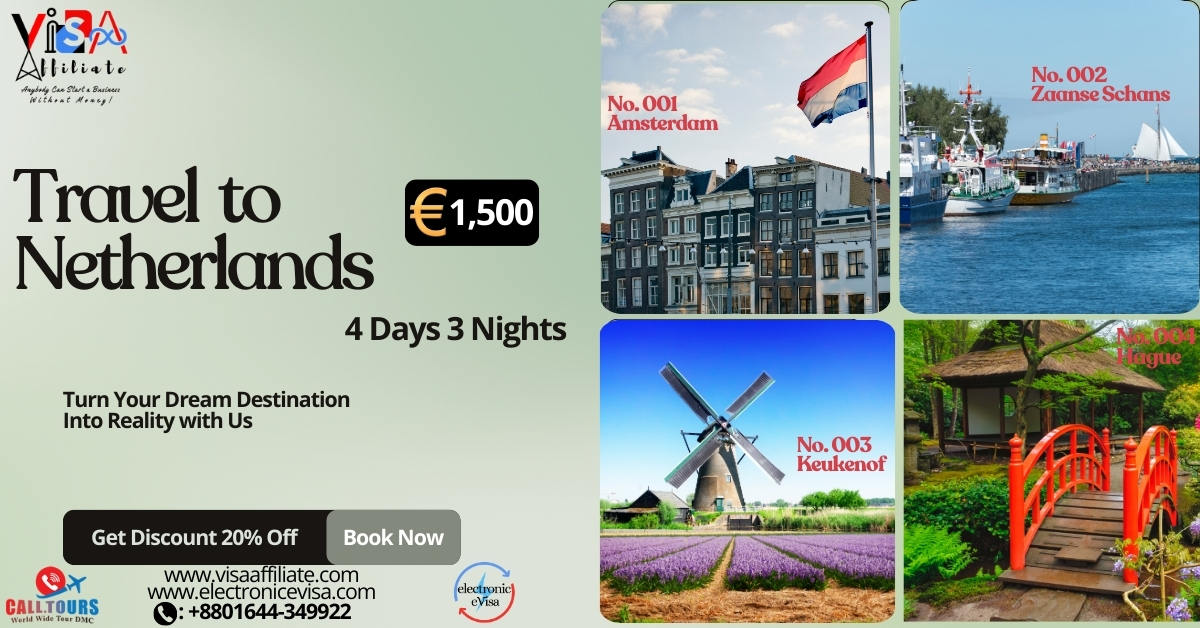 4 Days 3 Nights Tour Package Netherlands